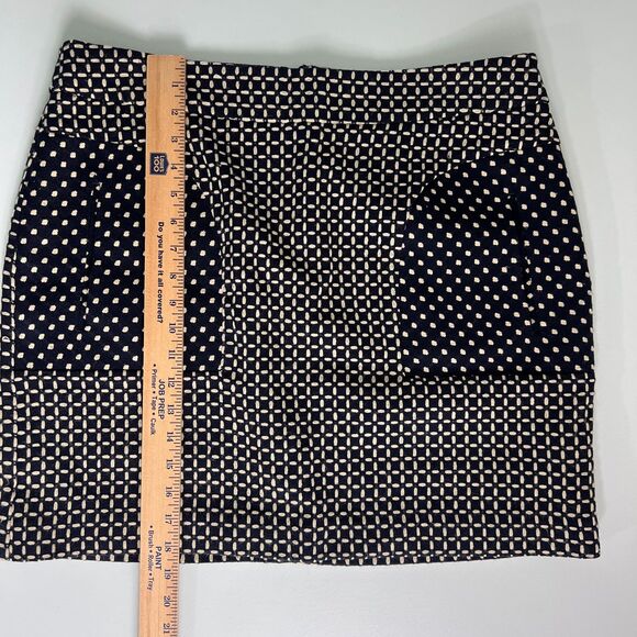 Worthington Women's Modern Fit Skirt Textured Navy Tan Size 14 - Picture 9 of 10